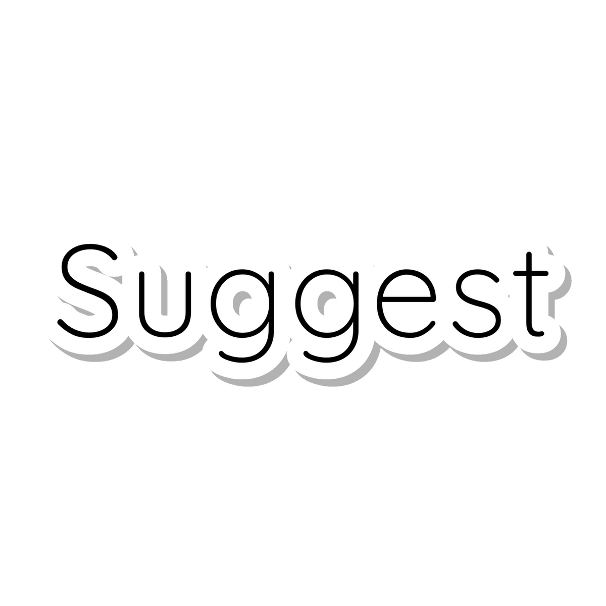 Suggest die-cut sticker
