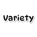 Variety die-cut sticker