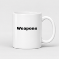 Weapons Mug in white