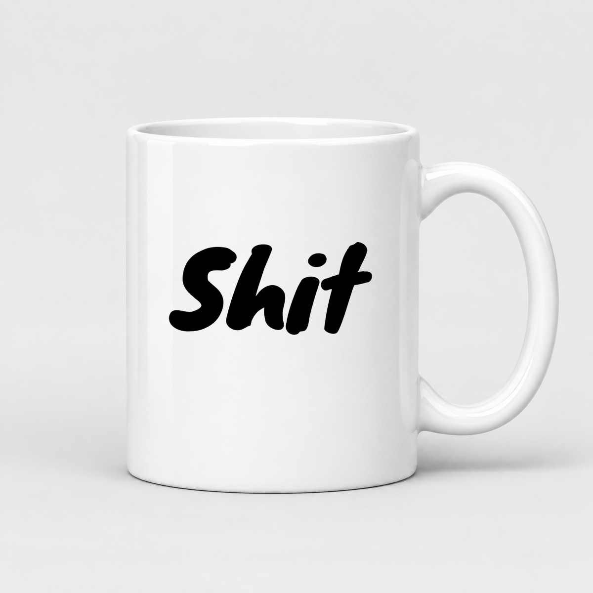 Shit Mug in white