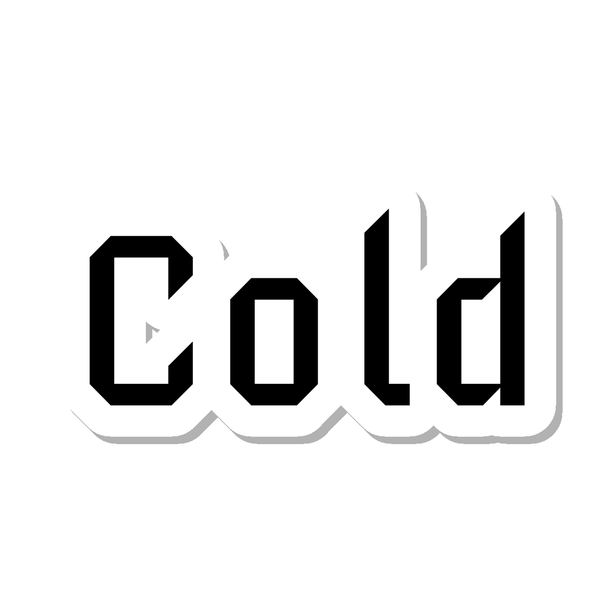 Cold die-cut sticker