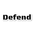 Defend die-cut sticker