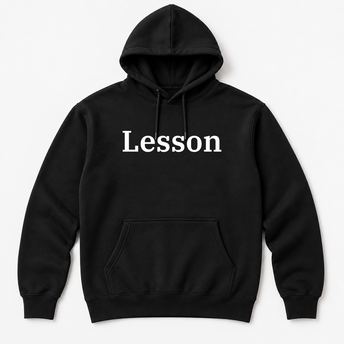 Lesson Hoodie in black