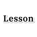 Lesson die-cut sticker