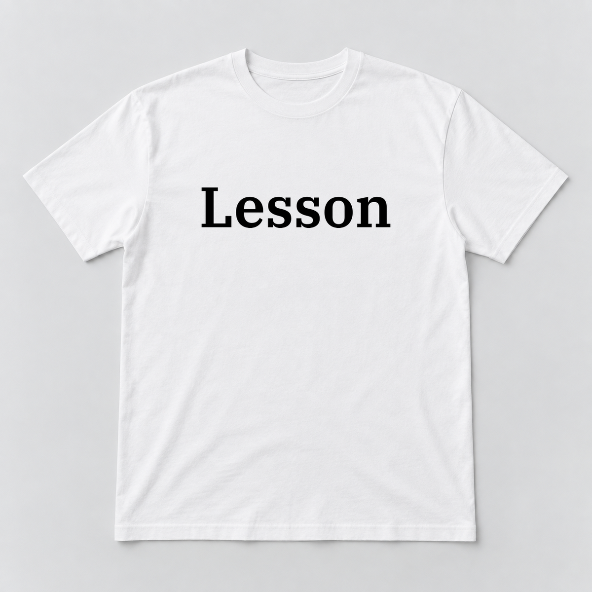 Lesson T-Shirt in white