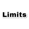 Limits die-cut sticker