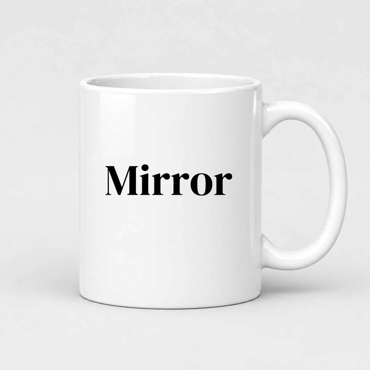 Mirror Mug in white