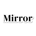 Mirror die-cut sticker