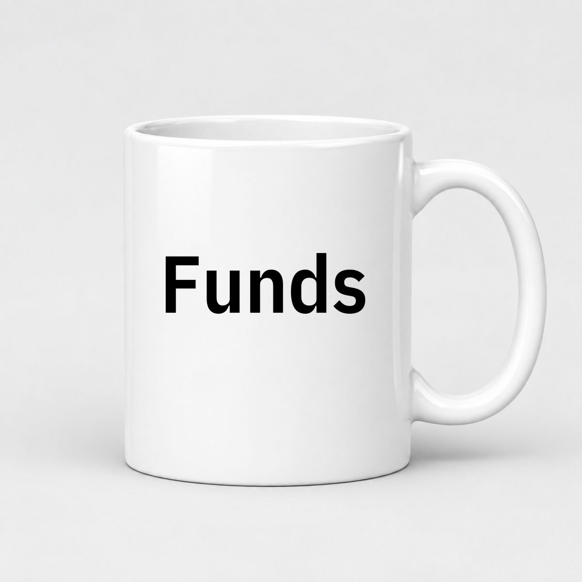 Funds Mug in white