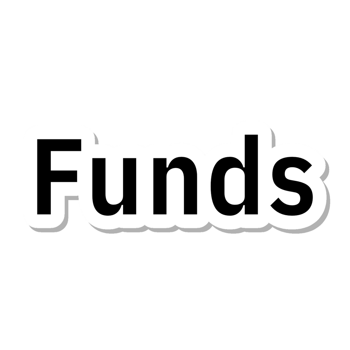 Funds die-cut sticker