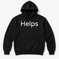 Helps Hoodie in black