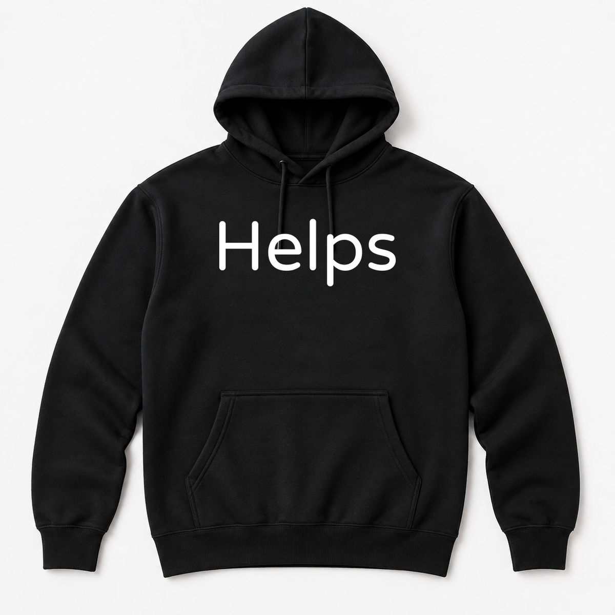 Helps Hoodie in black