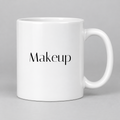 Makeup Mug in white