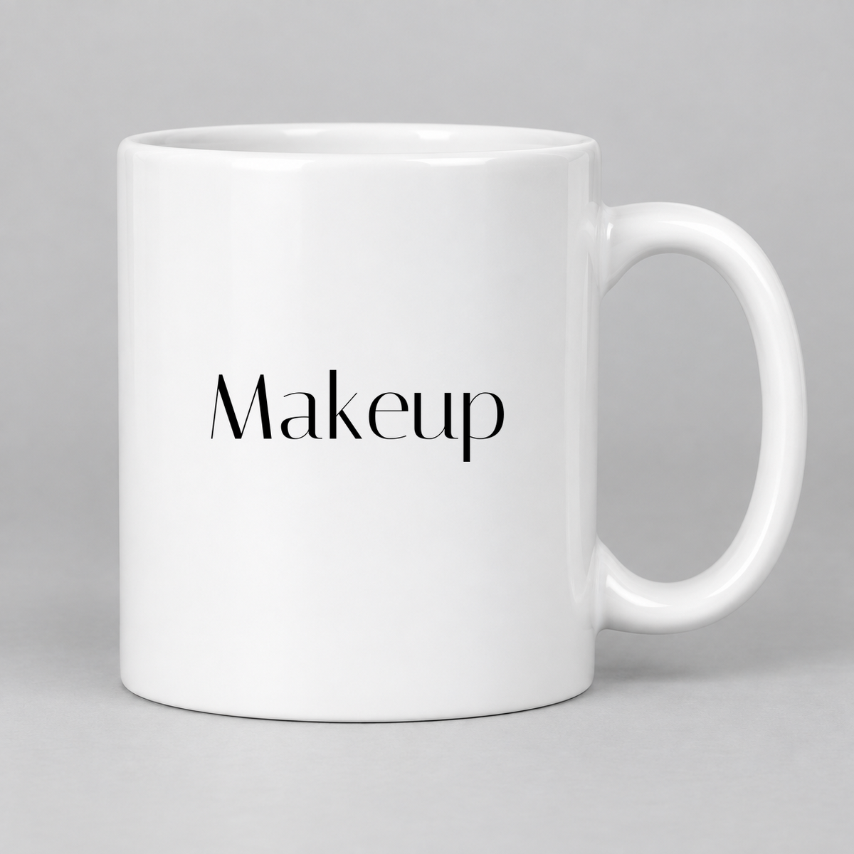 Makeup Mug in white