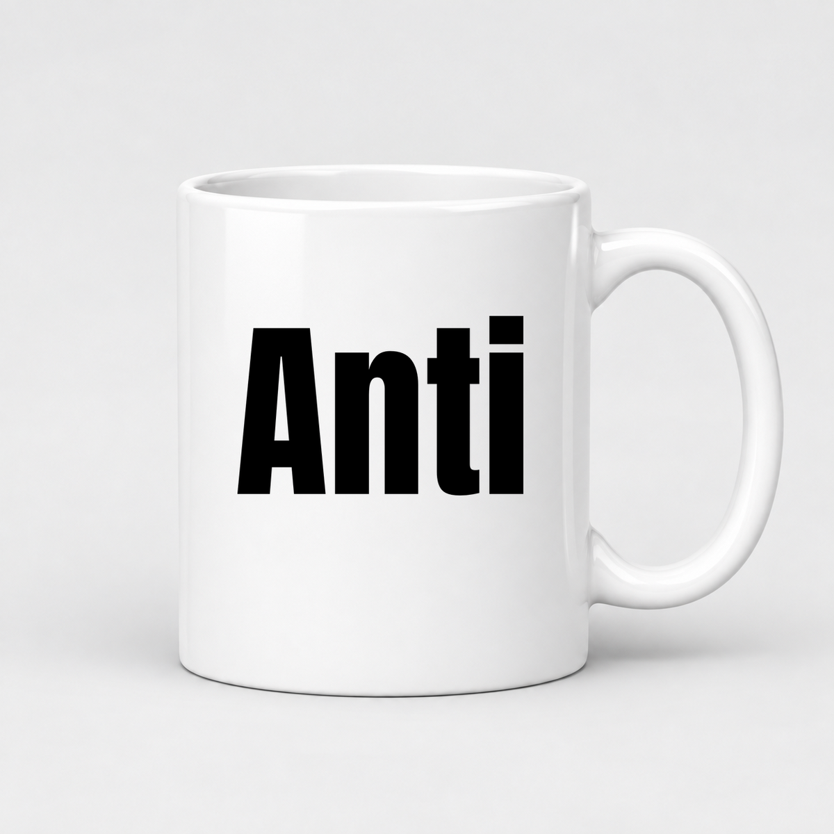 Anti Mug in white
