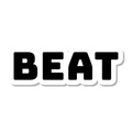 Beat die-cut sticker