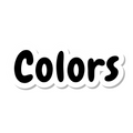 Colors die-cut sticker