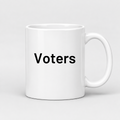 Voters Mug in white