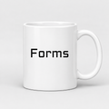 Forms Mug in white