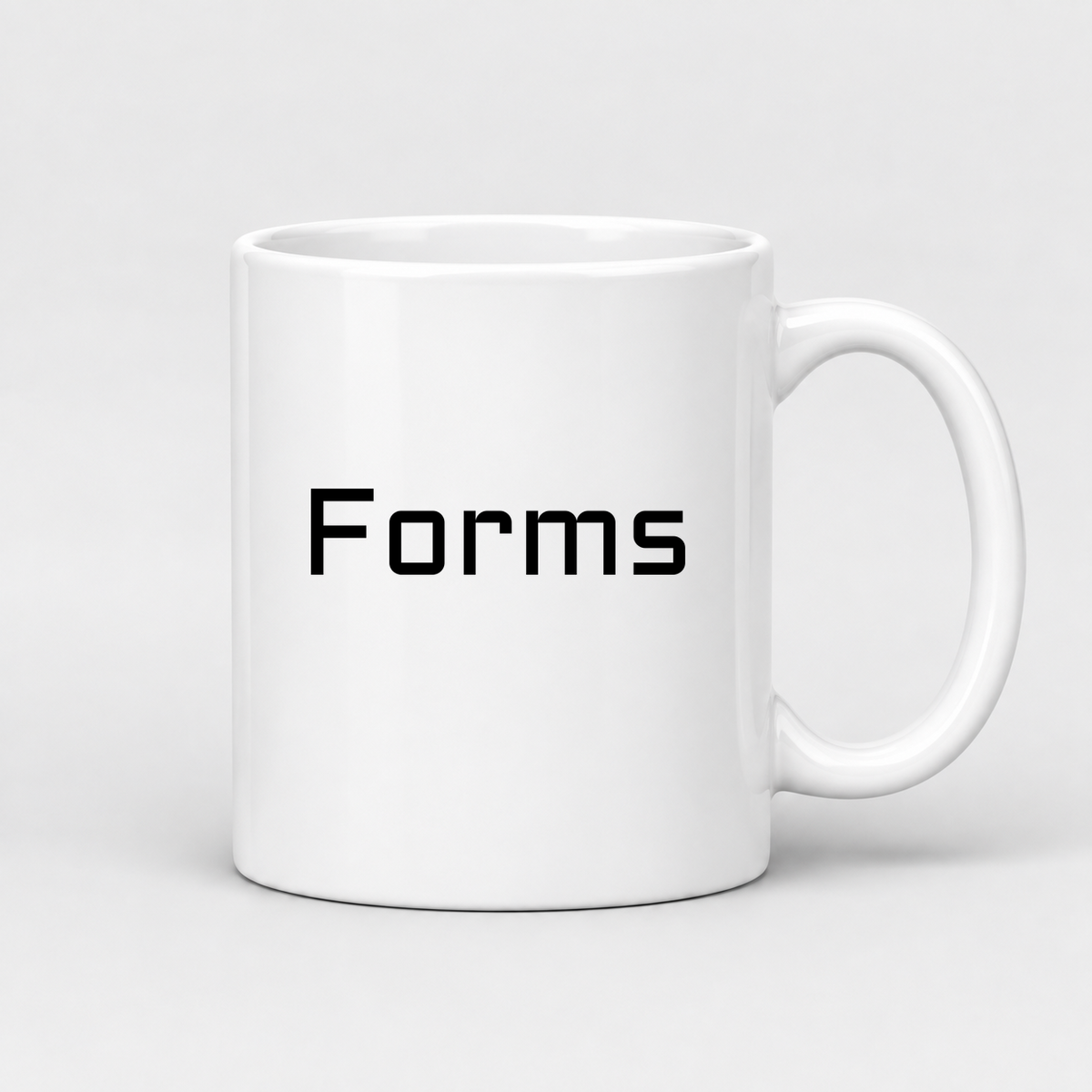 Forms Mug in white