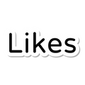 Likes die-cut sticker