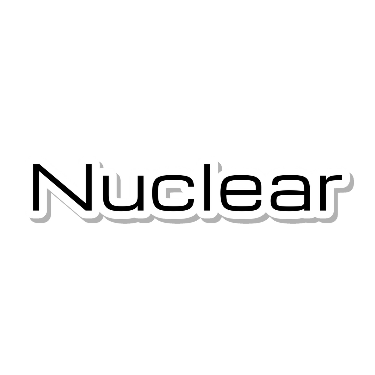 Nuclear die-cut sticker