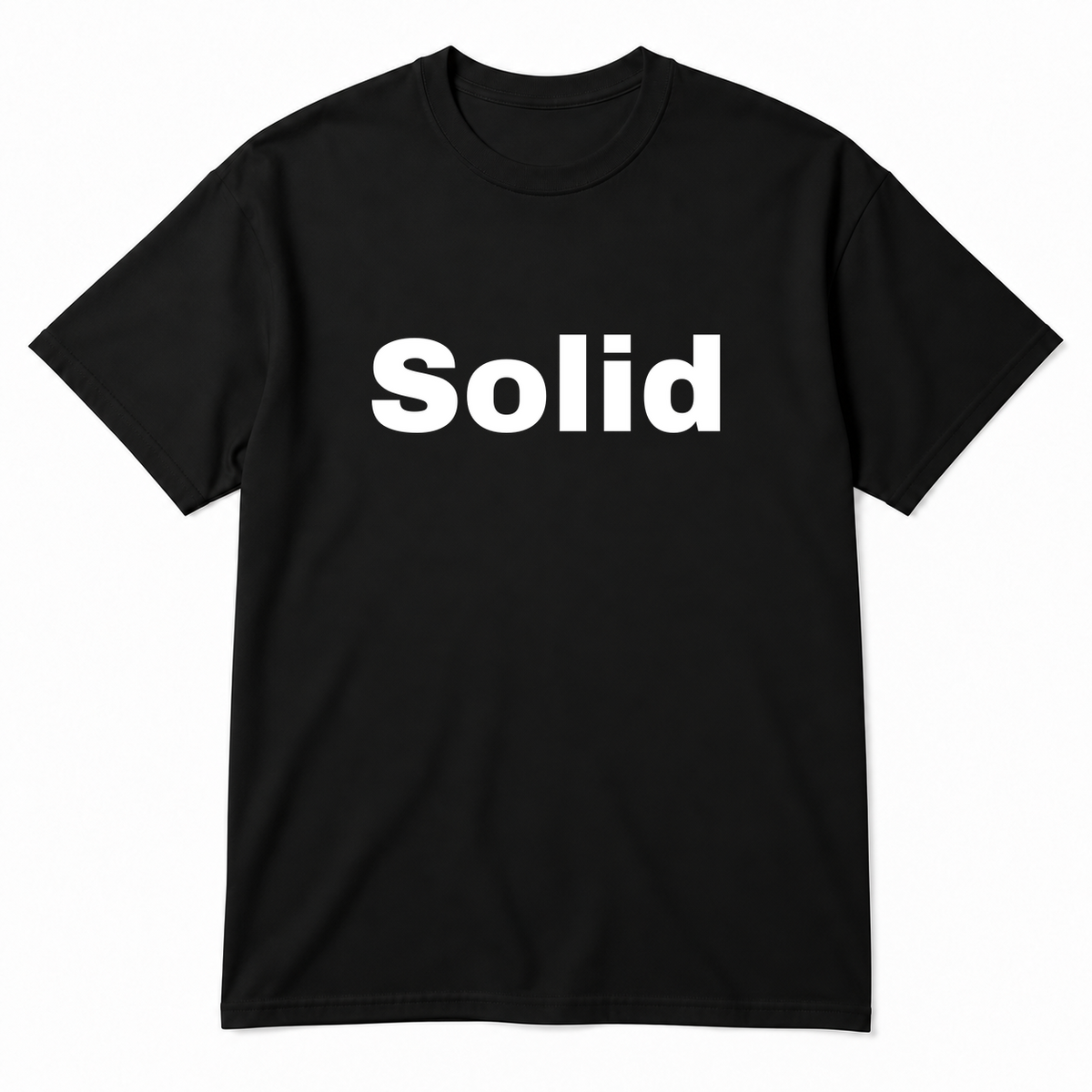 Solid T-Shirt in black