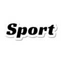 Sport die-cut sticker