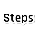 Steps die-cut sticker