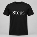 Steps T-Shirt in black