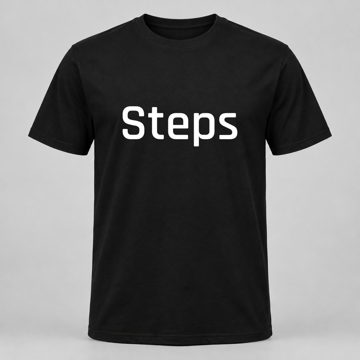 Steps T-Shirt in black