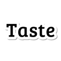 Taste die-cut sticker