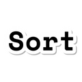 Sort die-cut sticker