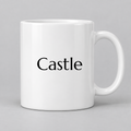 Castle Mug in white