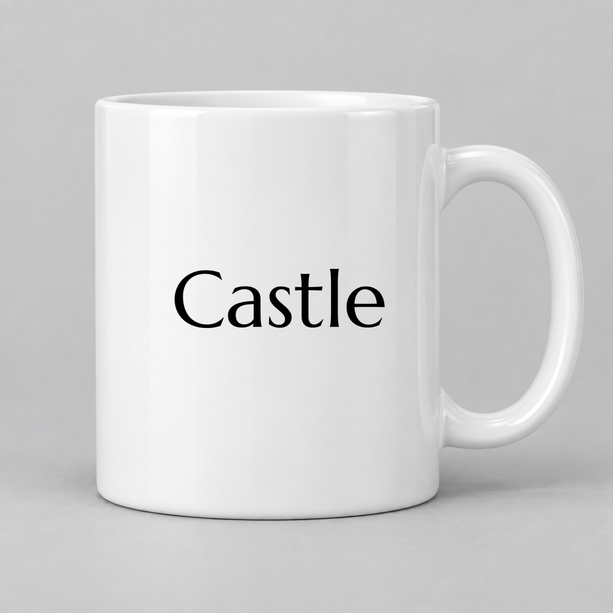 Castle Mug in white