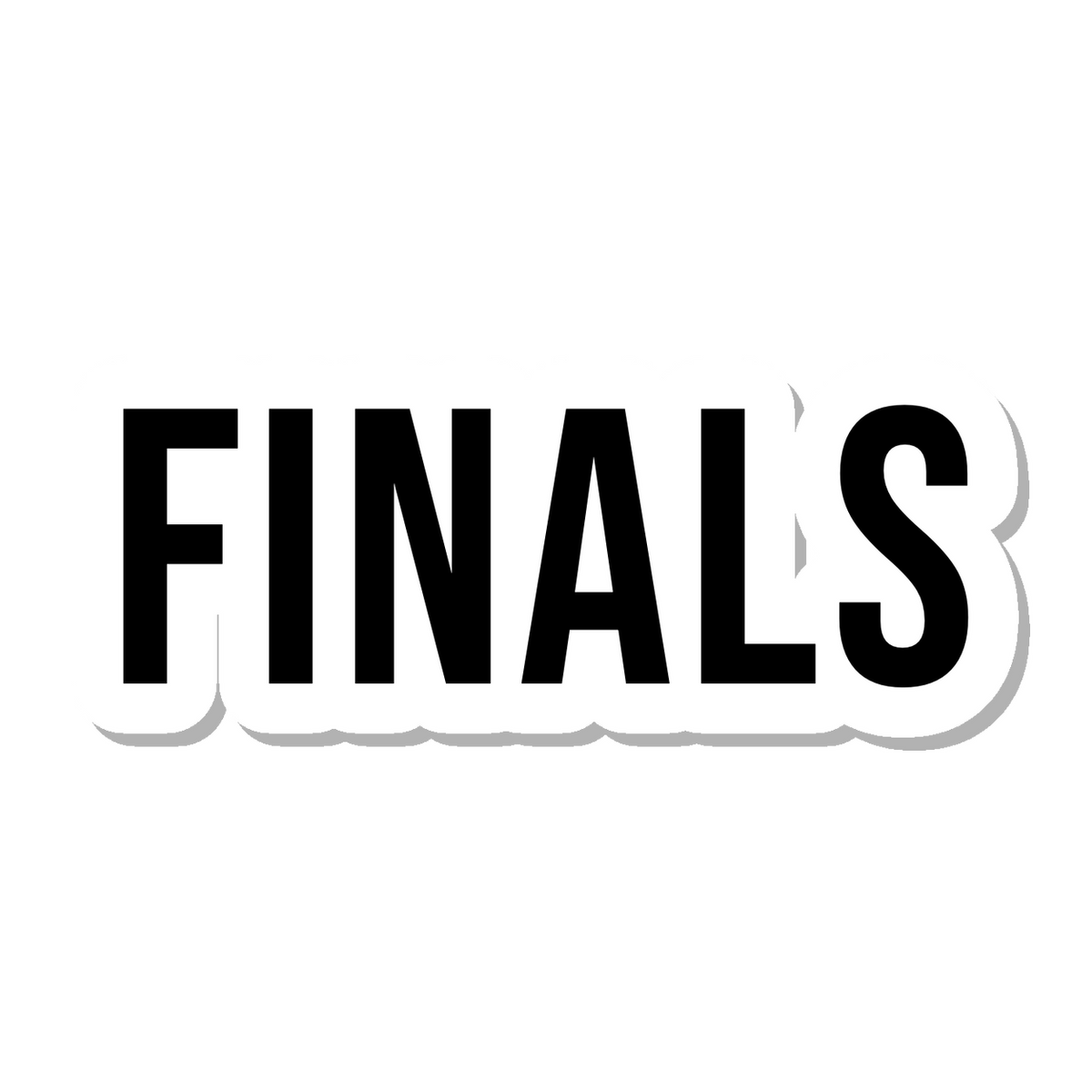 Finals die-cut sticker