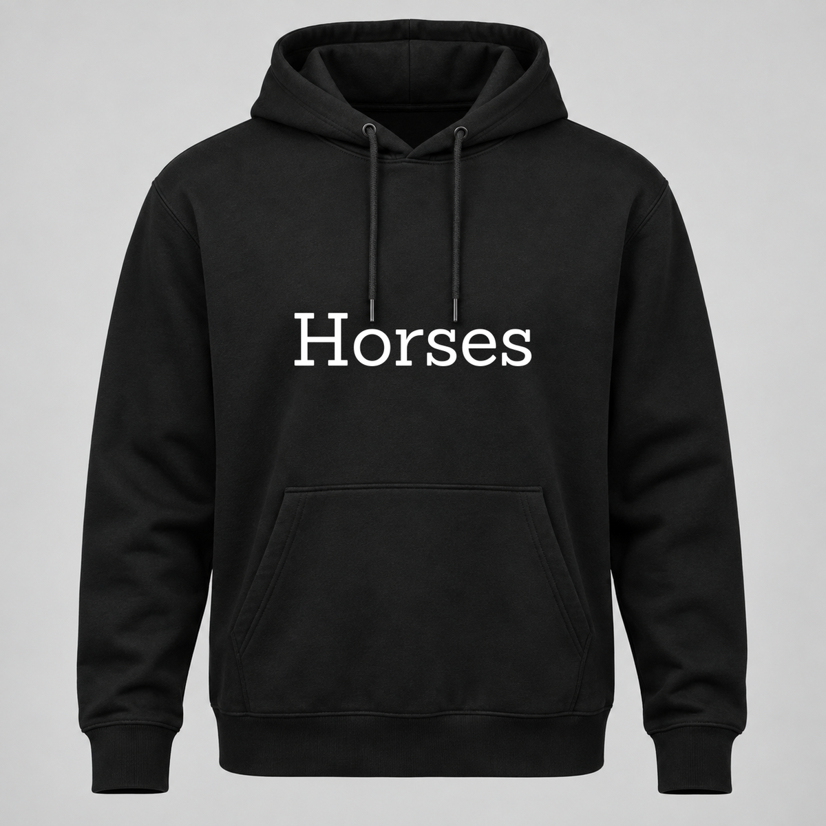 Horses Hoodie in black