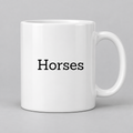 Horses Mug in white
