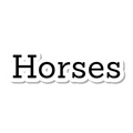 Horses die-cut sticker