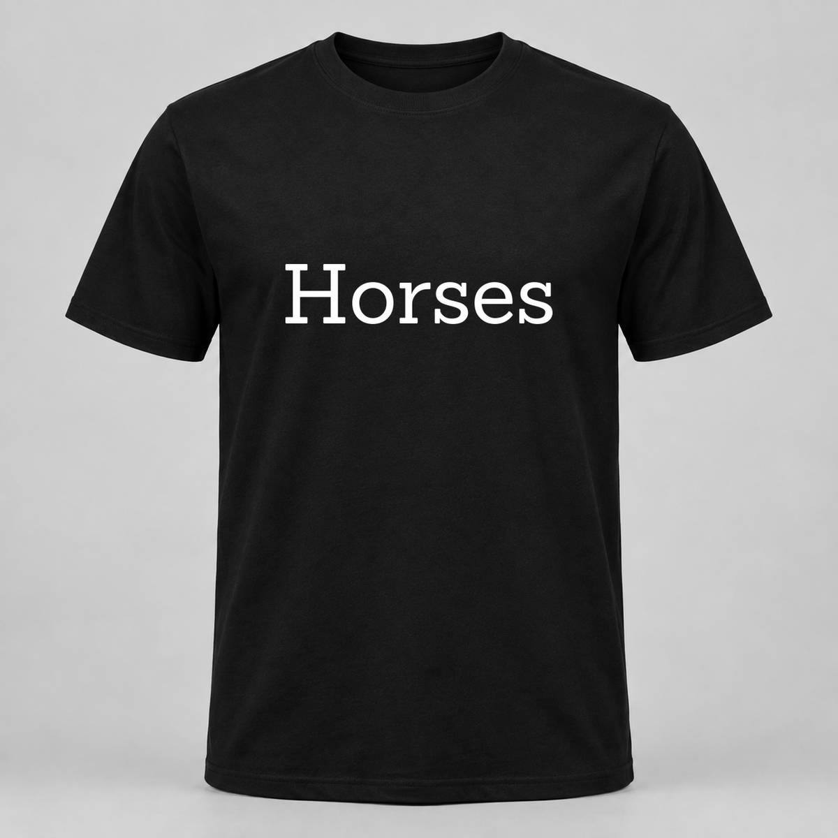 Horses T-Shirt in black