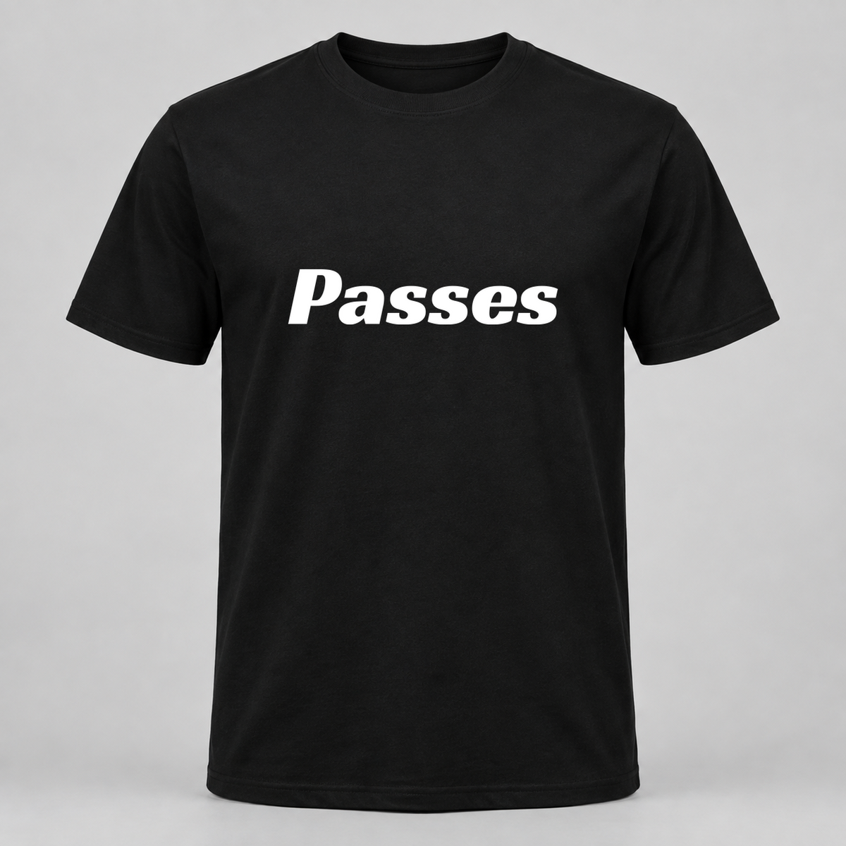 Passes T-Shirt in black