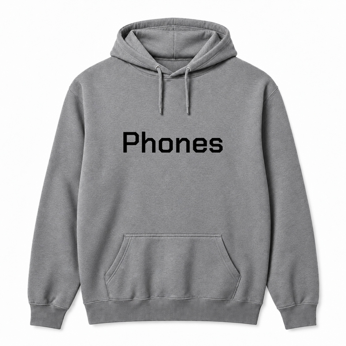 Phones Hoodie in gray