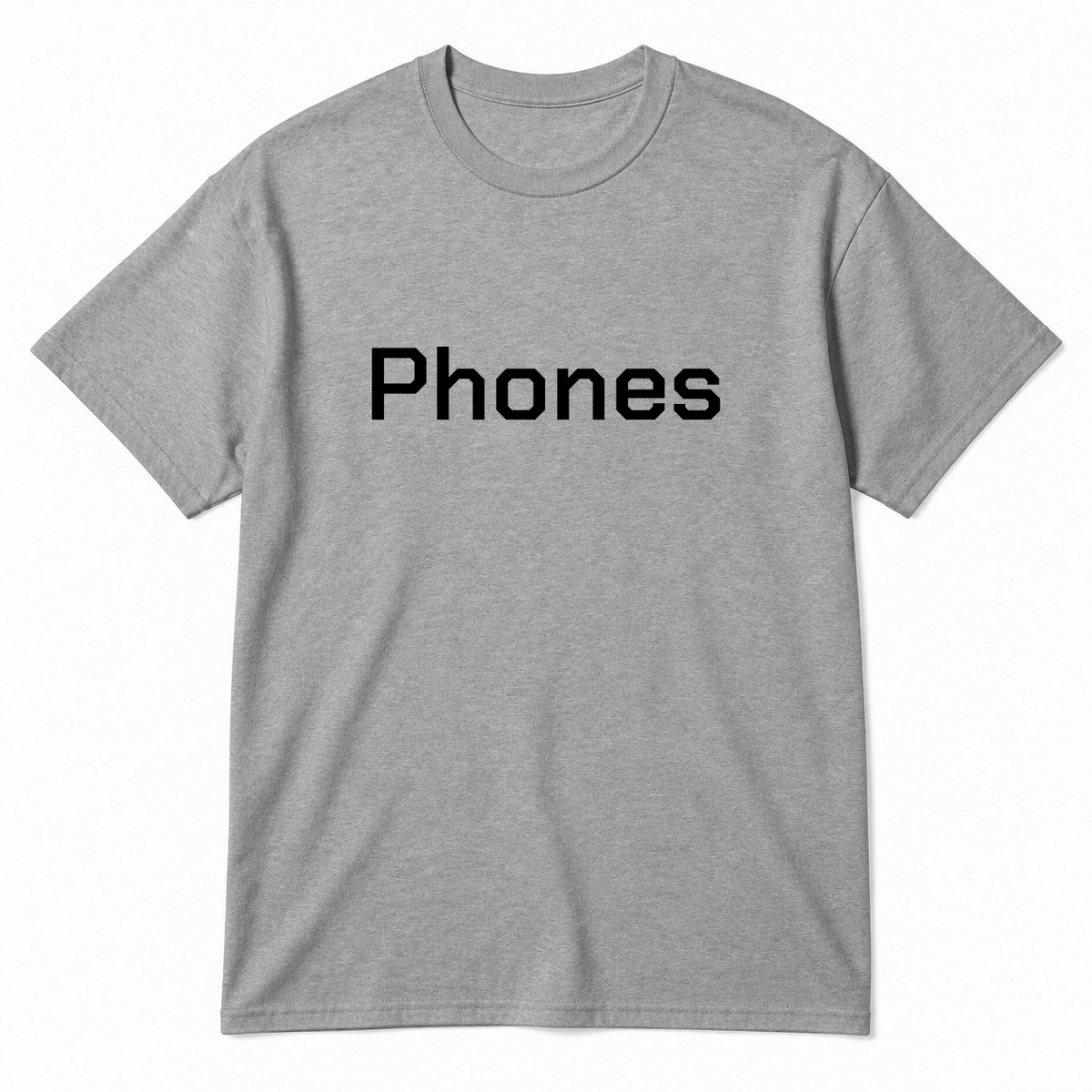 Phones T-Shirt in gray