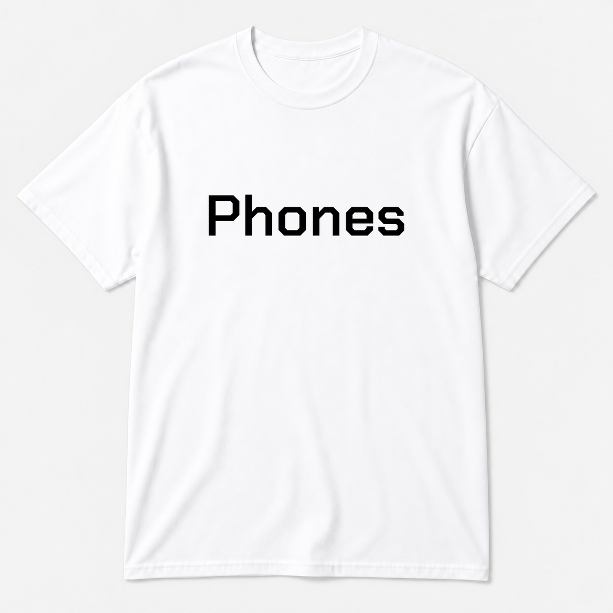 Phones T-Shirt in white