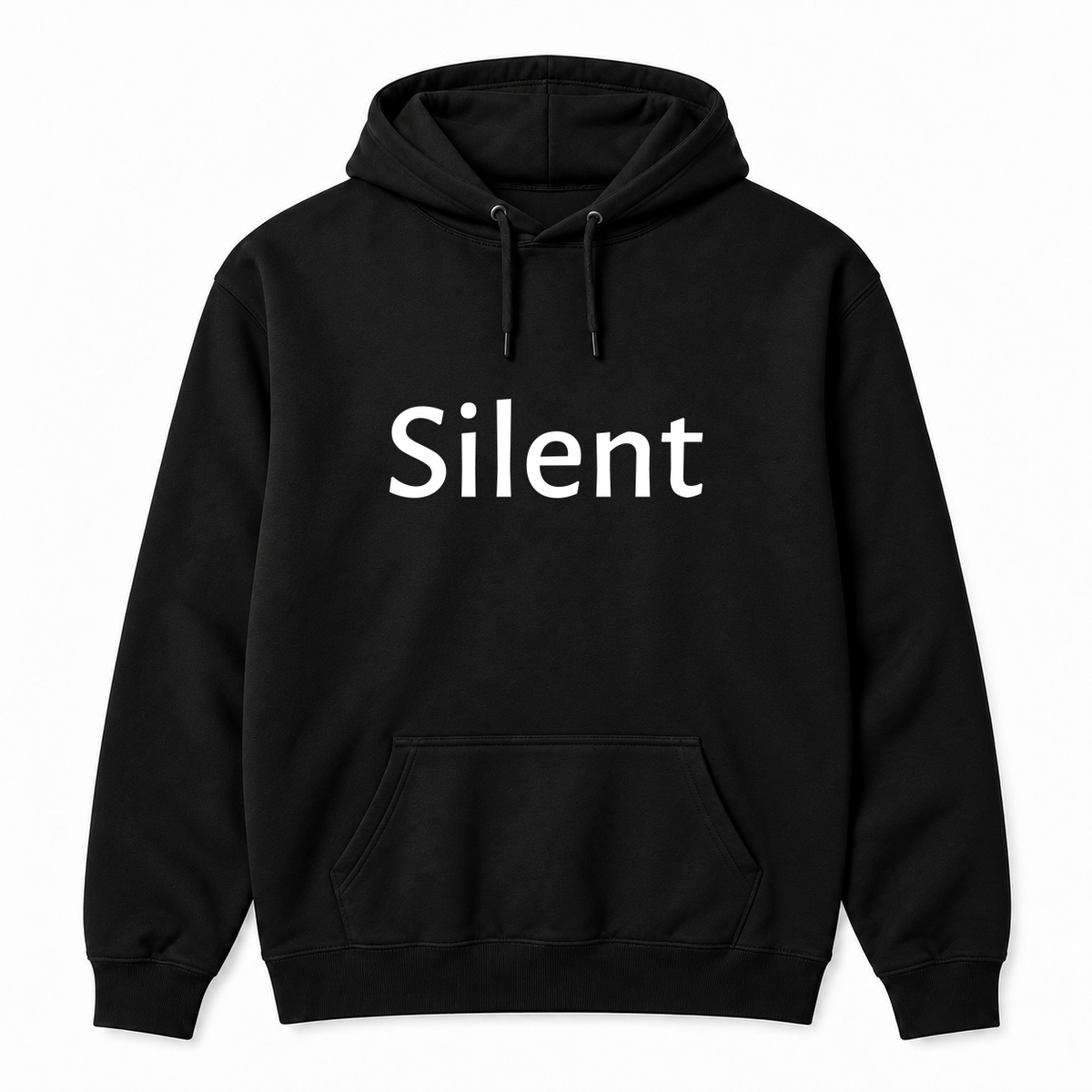 Silent Hoodie in black