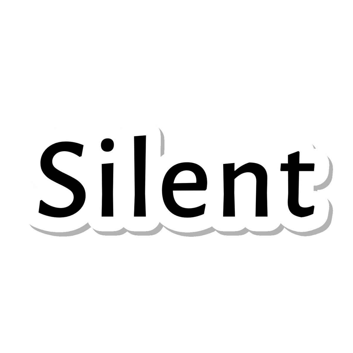 Silent die-cut sticker