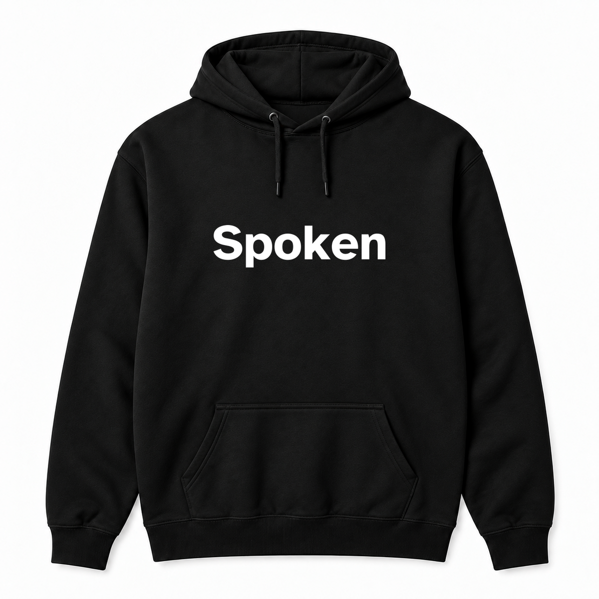 Spoken Hoodie in black