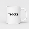 Tracks Mug in white