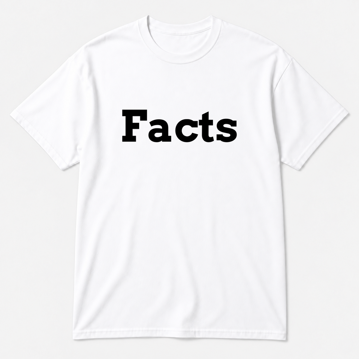 Facts T-Shirt in white