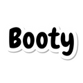 Booty die-cut sticker